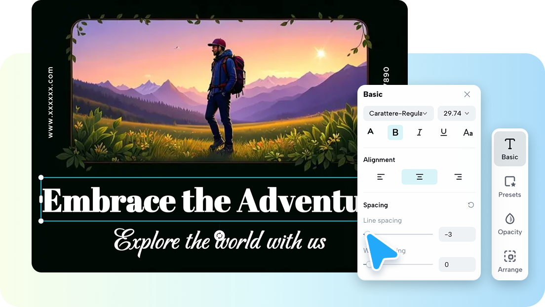 Design your pamphlet with AI