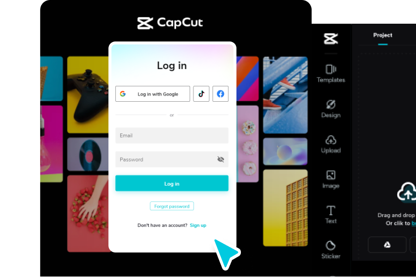 CapCut 'a ücretsiz giriş yapın. İlk projenizi CapCut' ta oluşturun
