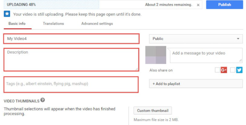 Migliora il titolo e la descrizione del video con parole chiave mirate