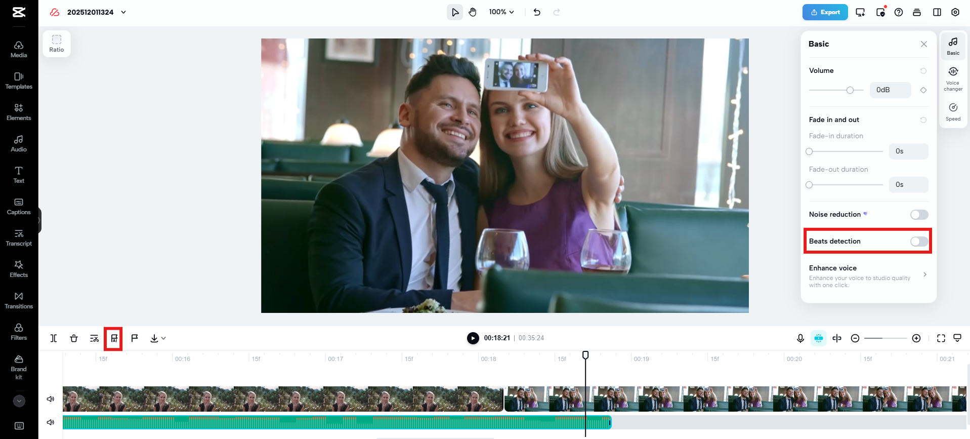 Synkronoi musiikki visuaalien kanssa