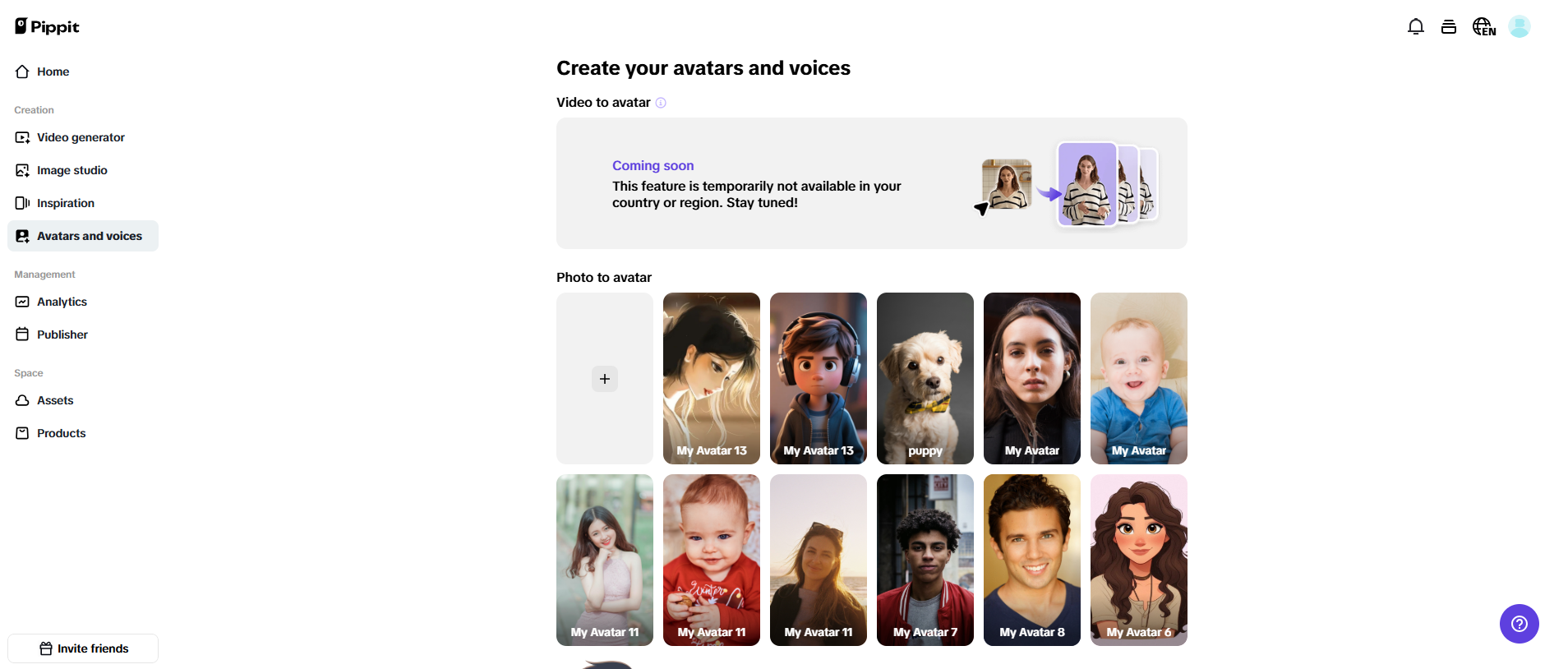 AI avatars and voiceovers