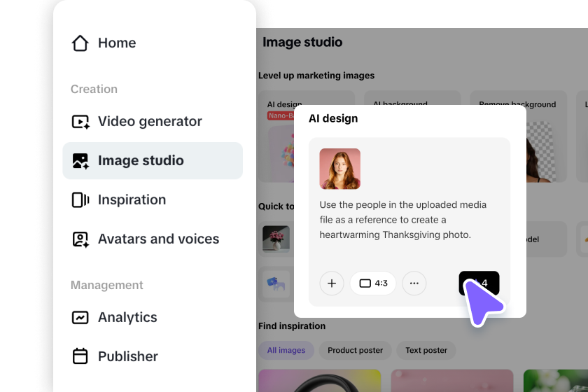 Creating Thanksgiving photo