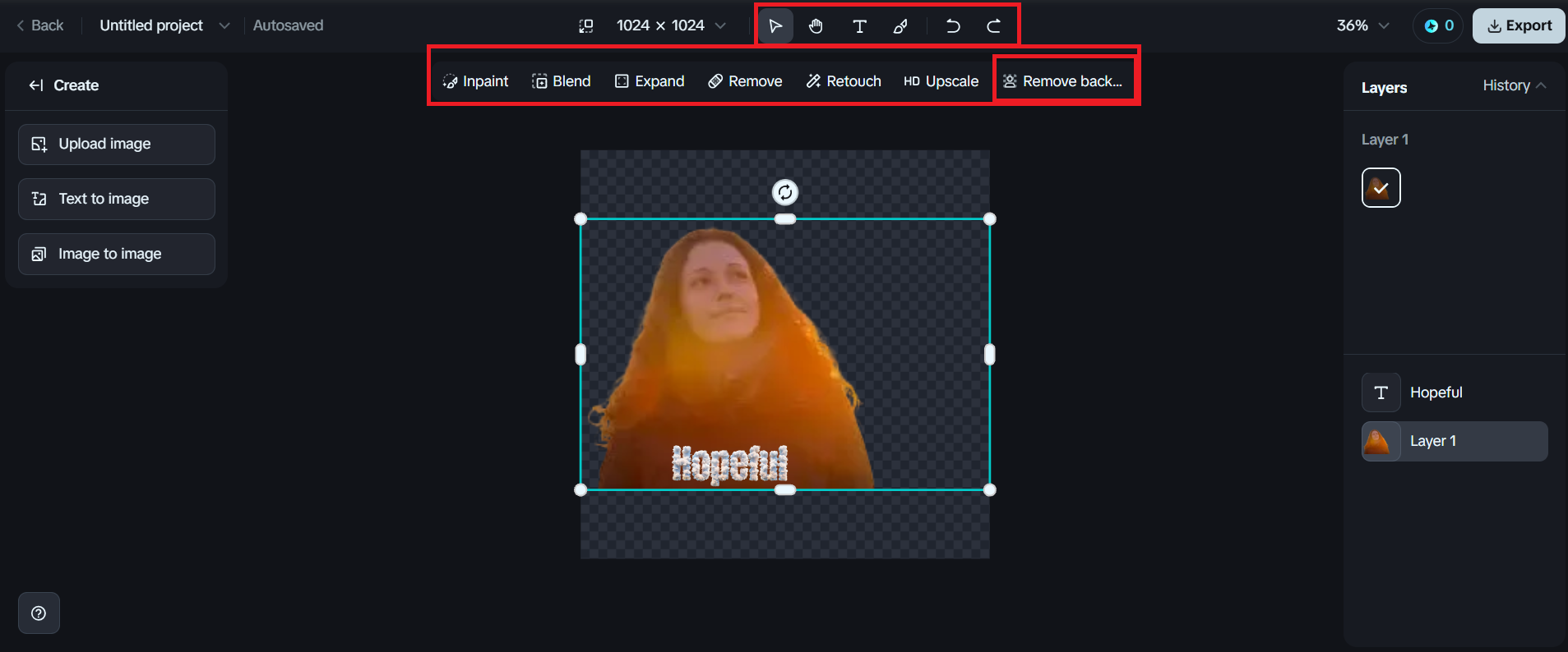 Cut out and Enhance