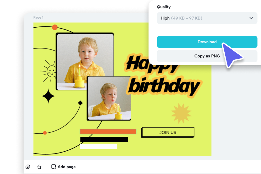 預覽並下載您的卡片