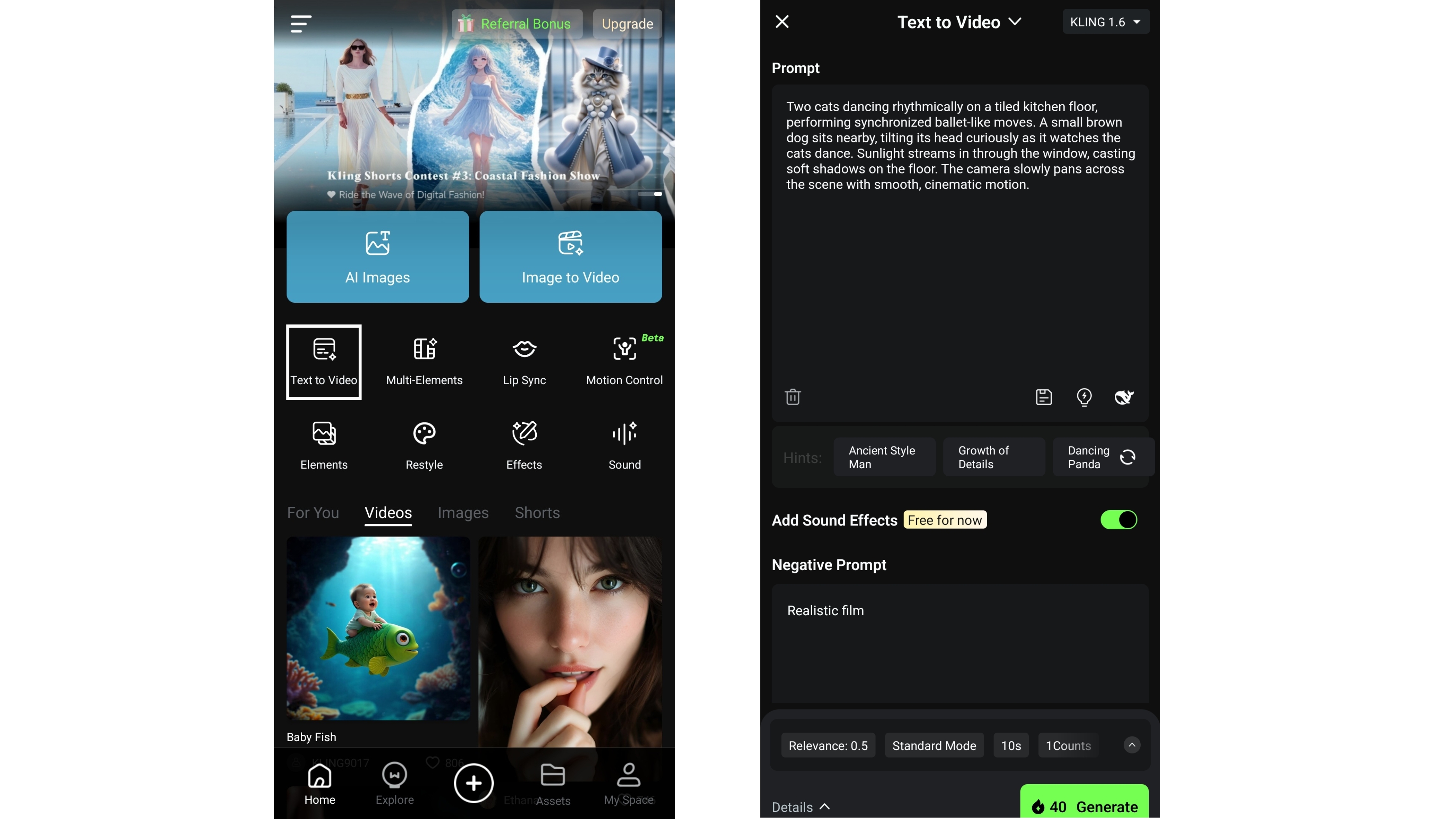 Kling AI text to video - Advanced text-to-video generation