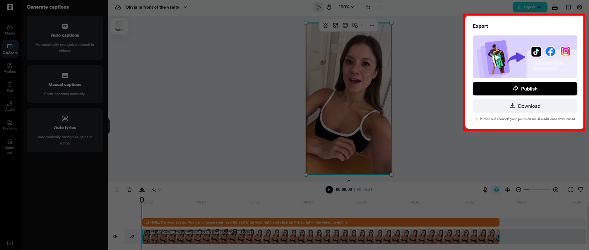 Download your video