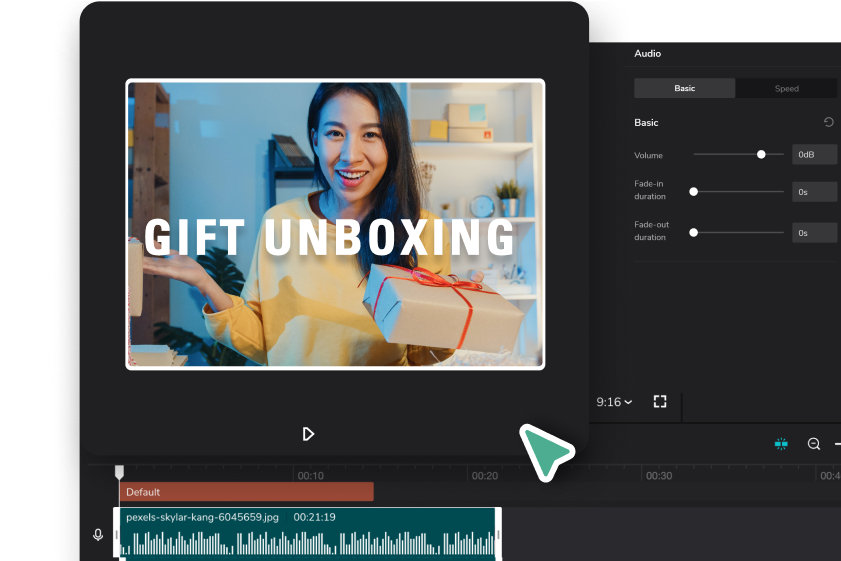 Tambahkan teks dan overlay