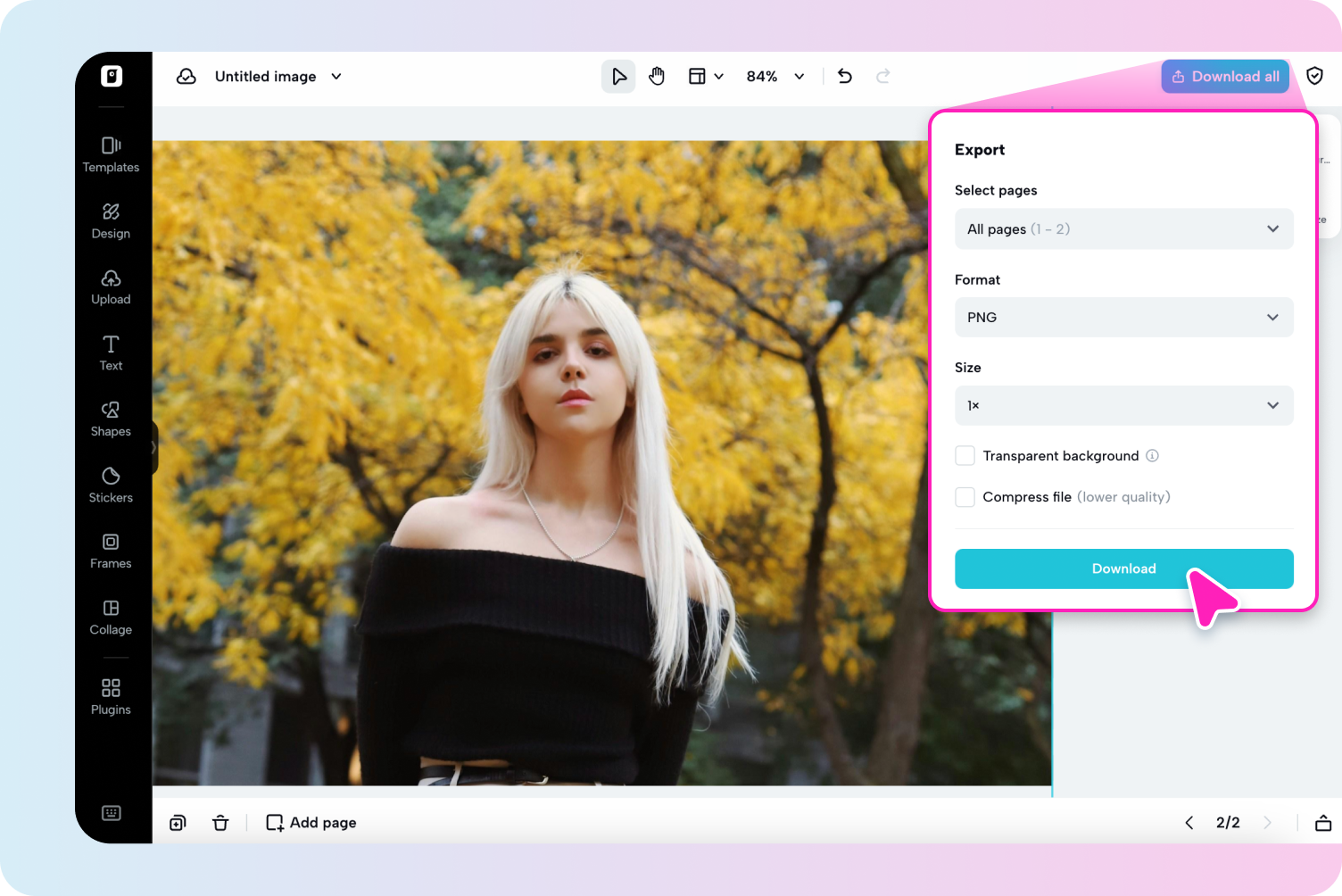 Export your photo