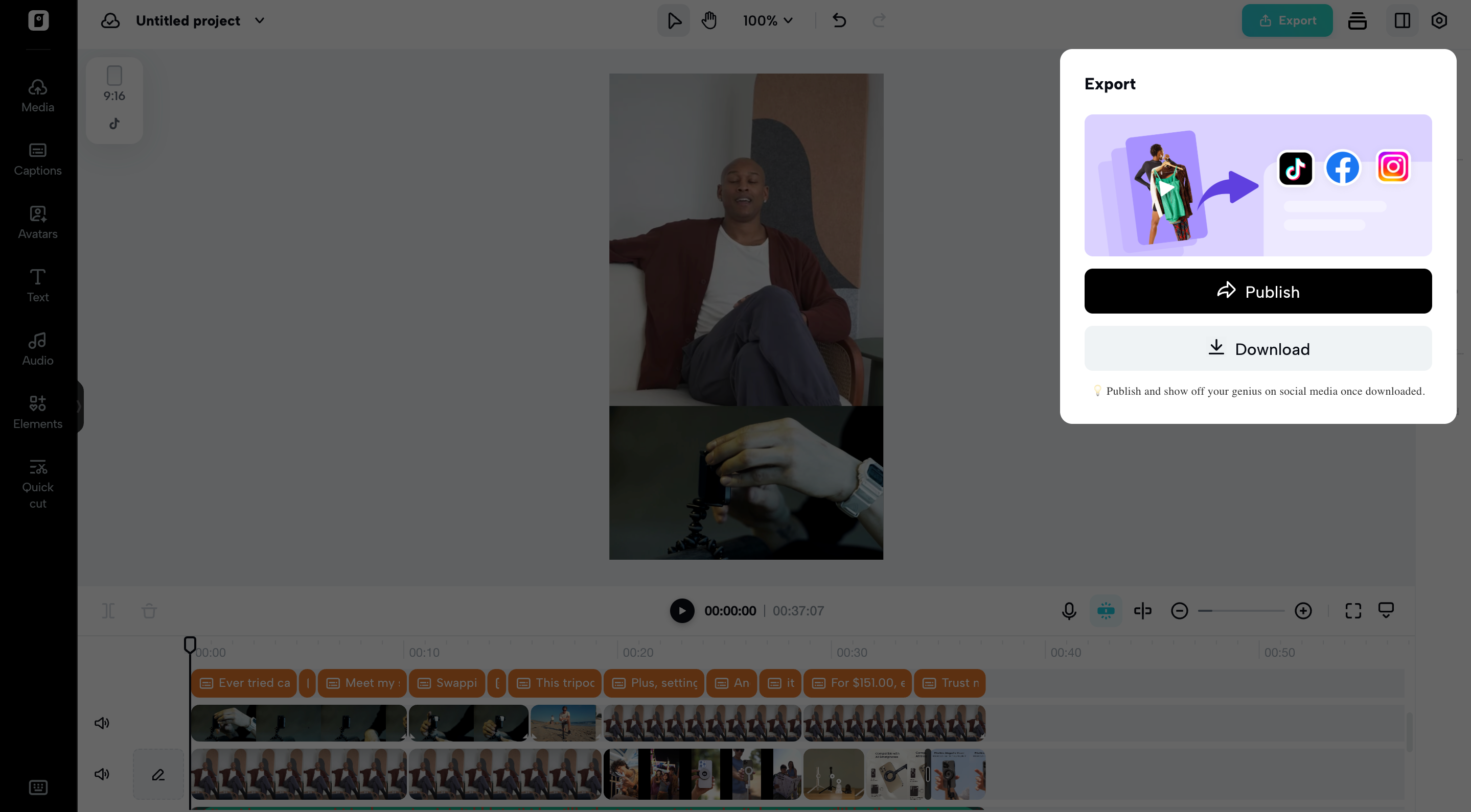 Export your video