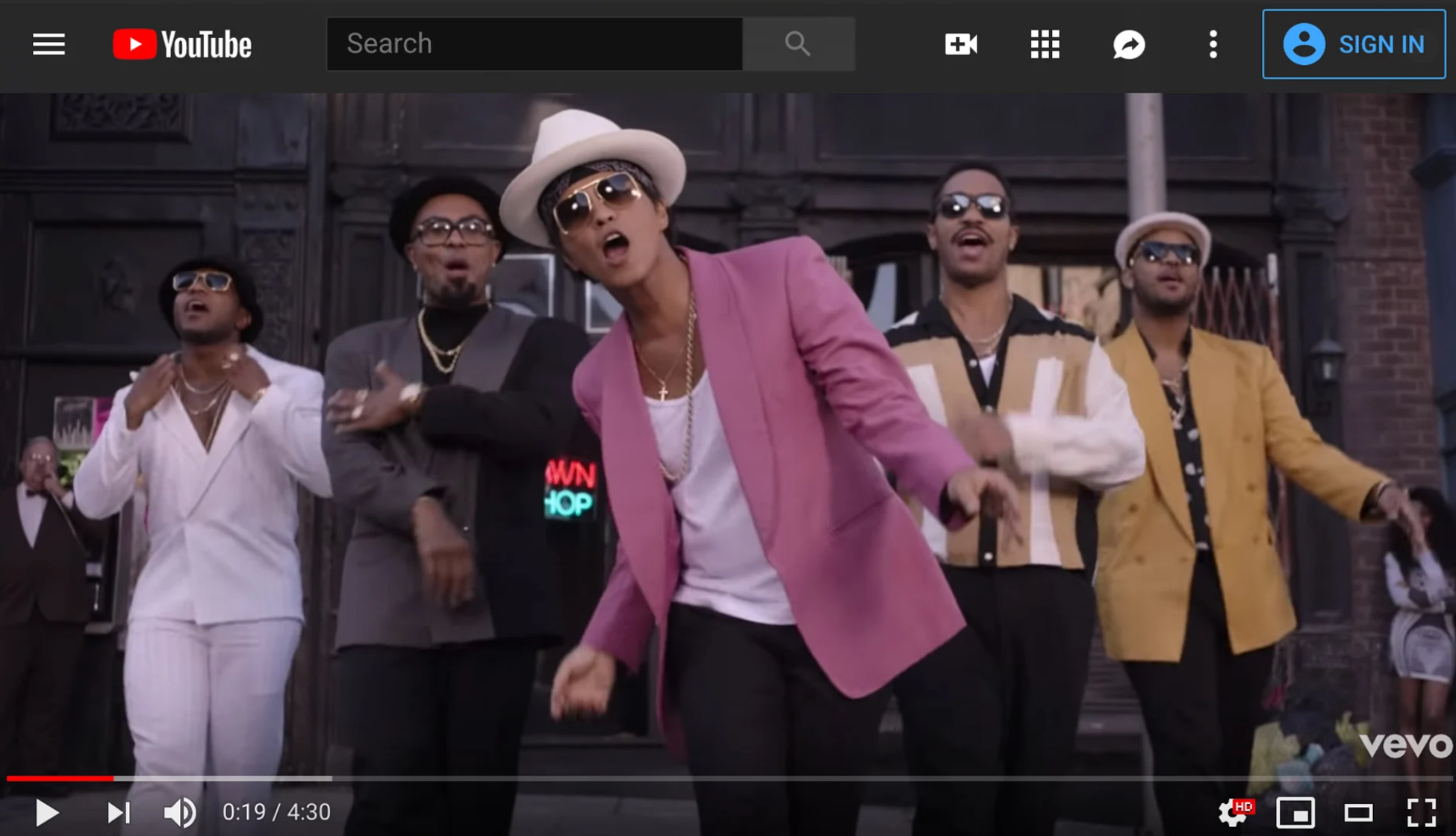 YouTube-Werbung Musikvideos