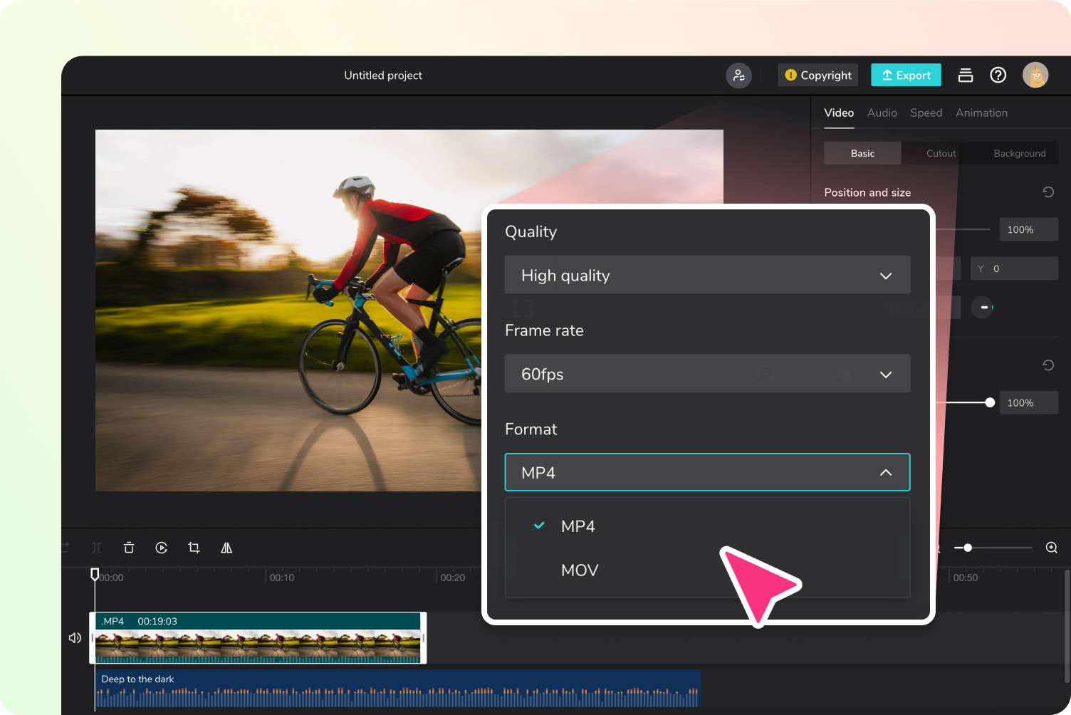 convert MOV to MP4