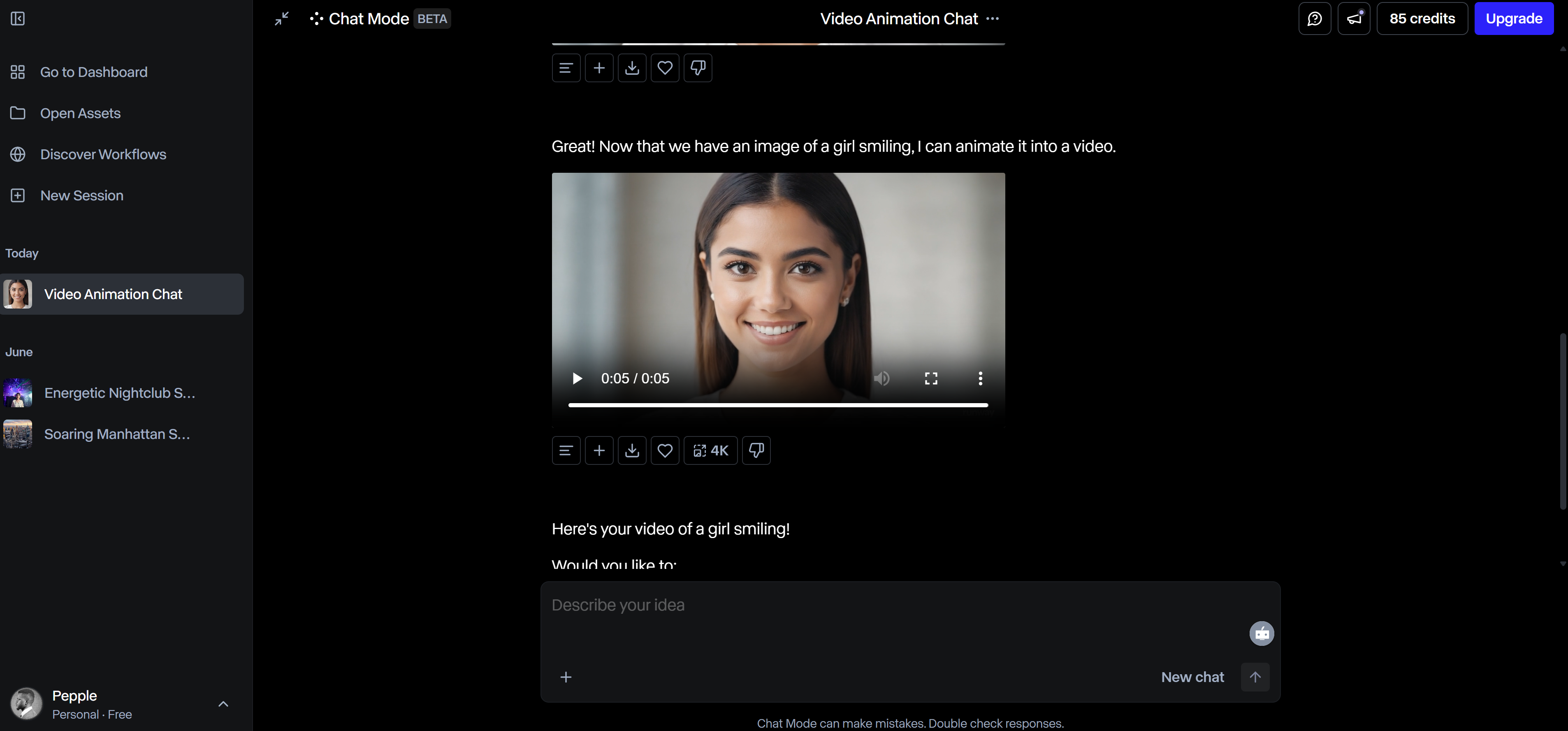 AI immagini in video animati gratuito