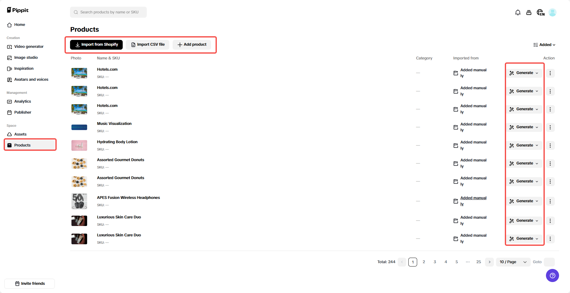 Integration with e-commerce