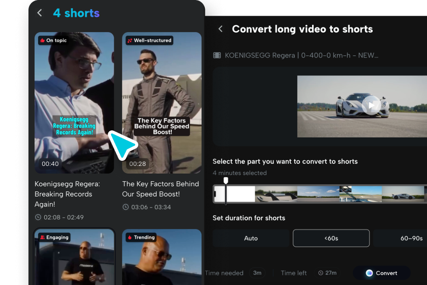 Generate short clips