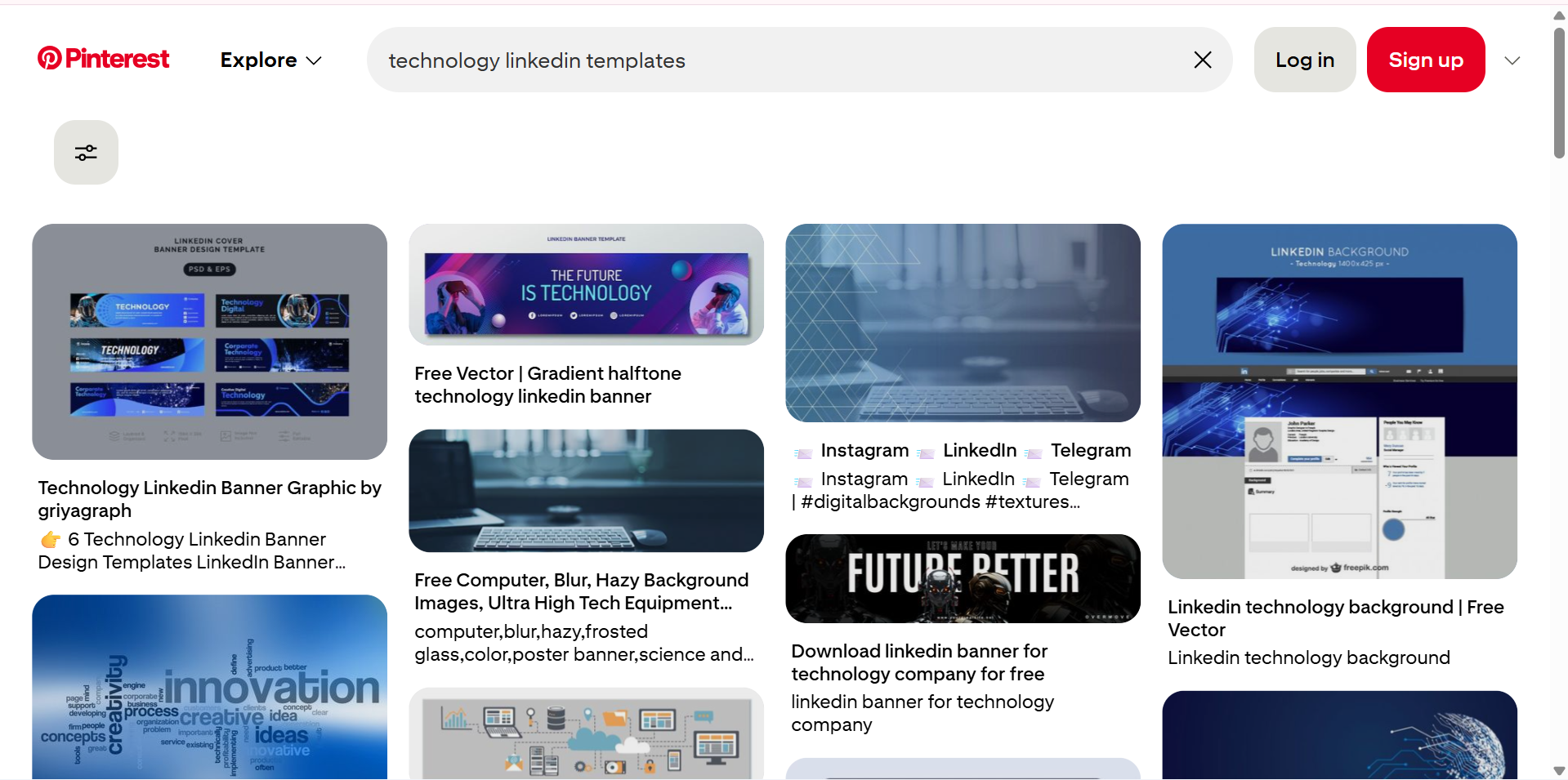 Pinterest - удобная платформа для бесплатных фоновых изображений LinkedIn