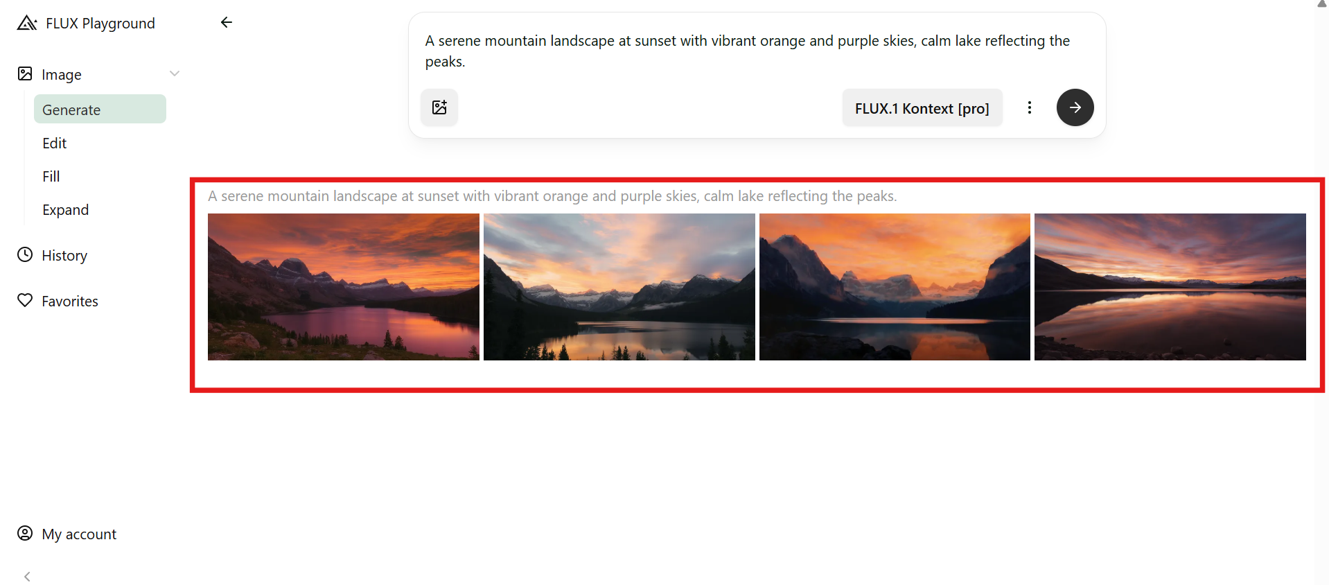 Preview generated images