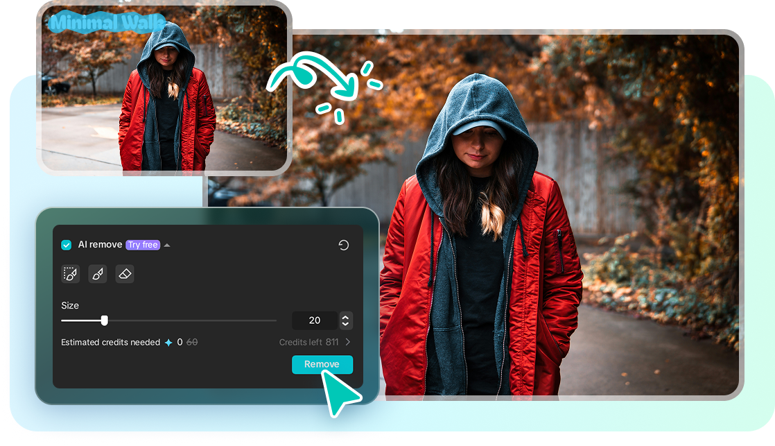 CapCut AI watermark remover for accurate and automatic watermark deletion