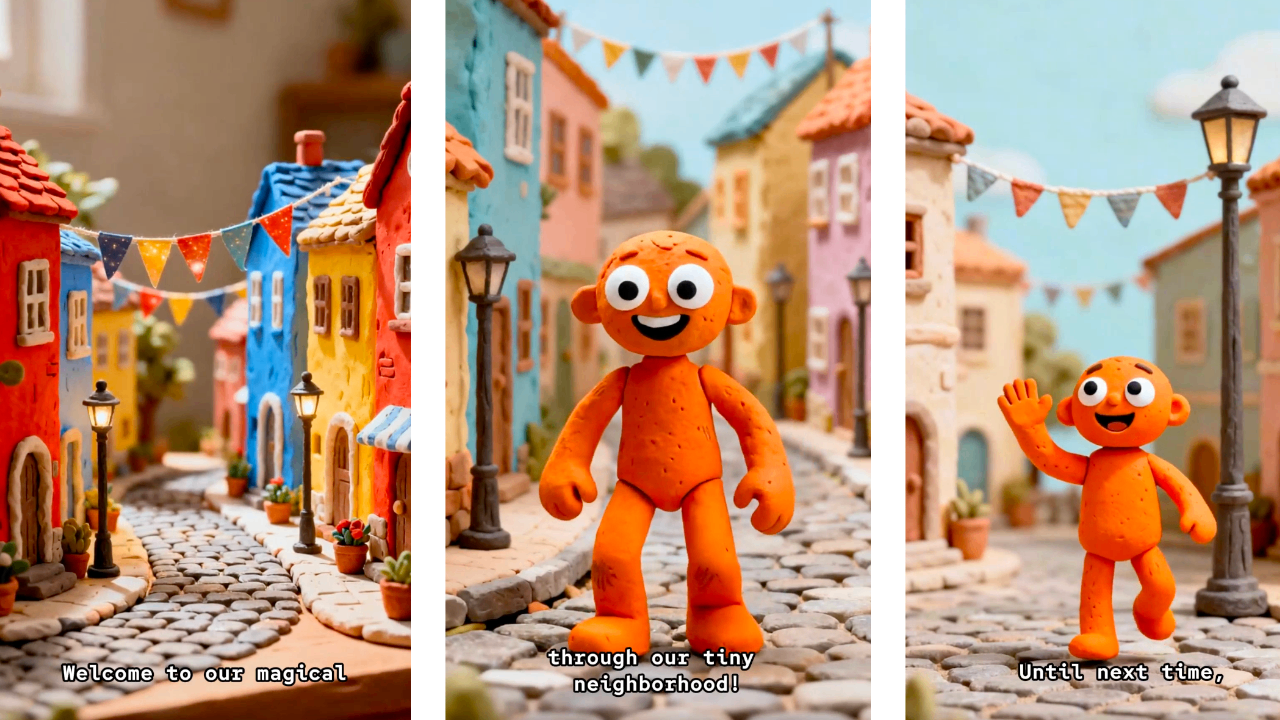 Clay style art video