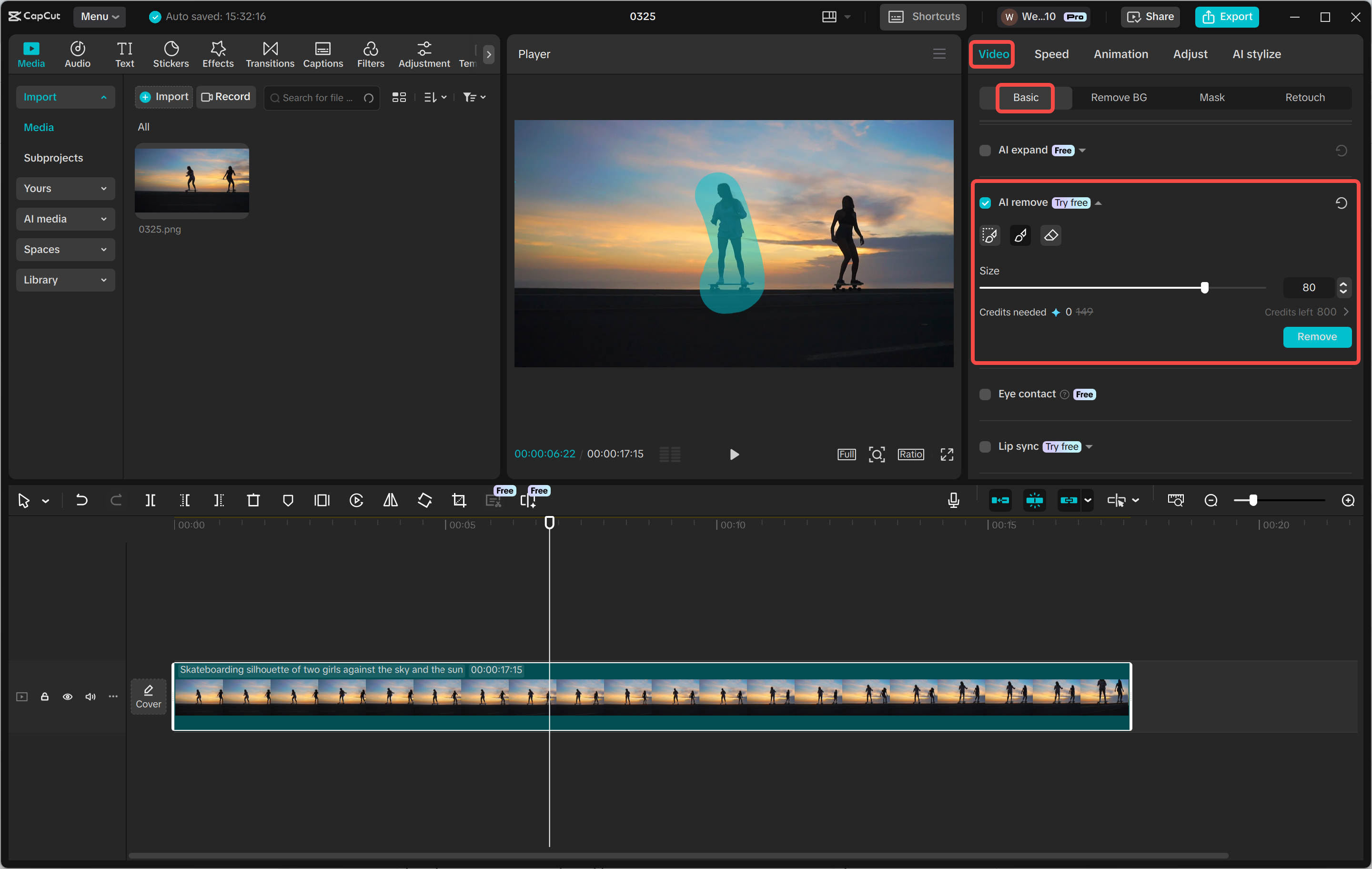 Zeigt, wie man eine Person aus dem Video im CapCut Desktop-Video-Editor entfernt