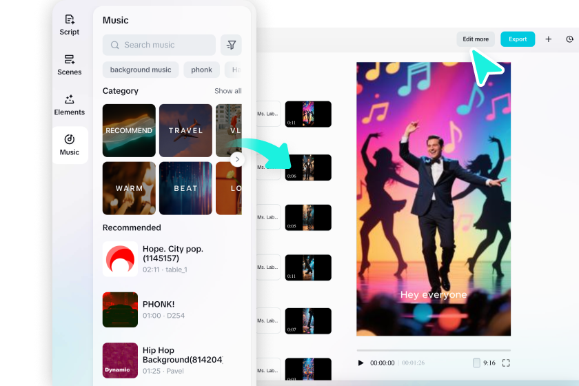 Edite o vídeo TikTok gerado com recursos avançados no CapCut