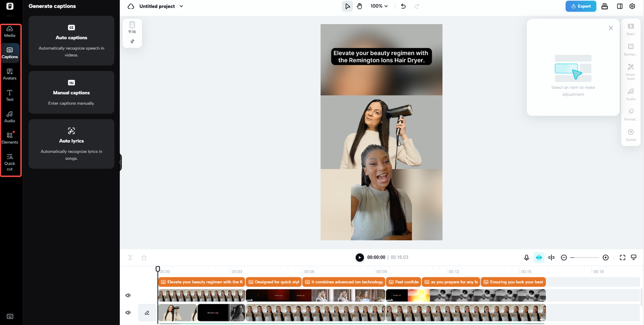 Edit more to refine your video