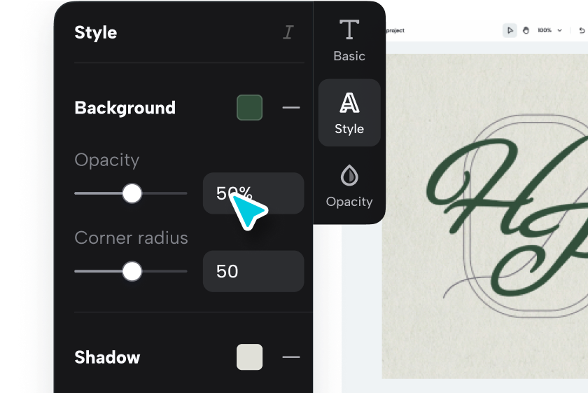 Customize and edit