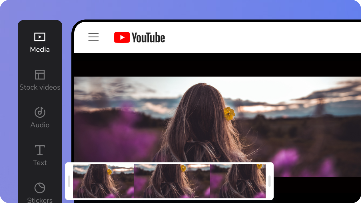 Lisää elokuvamaiset mustat palkit videoosi.