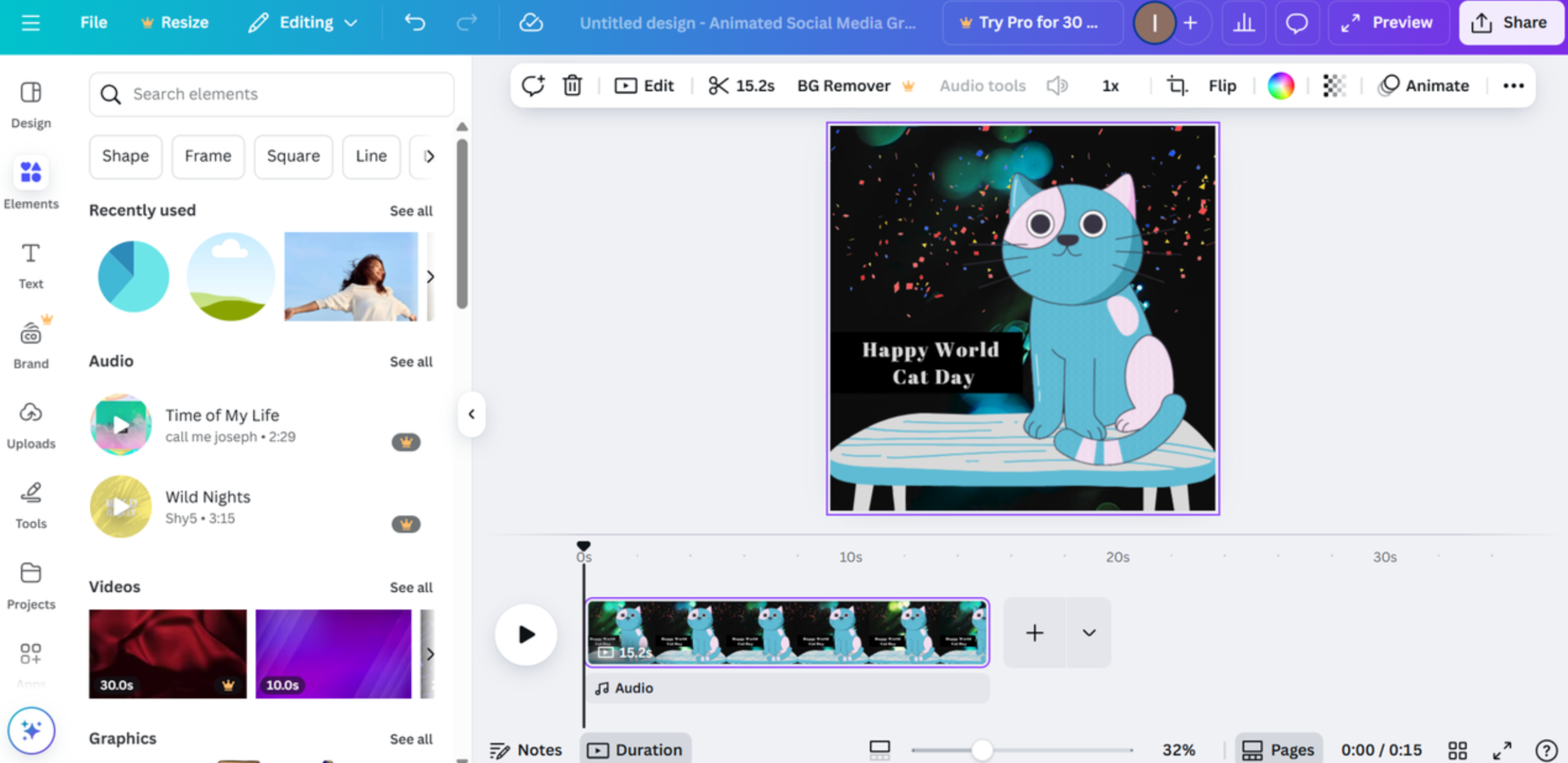 Canva - l'outil populaire pour convertir des images en GIF.