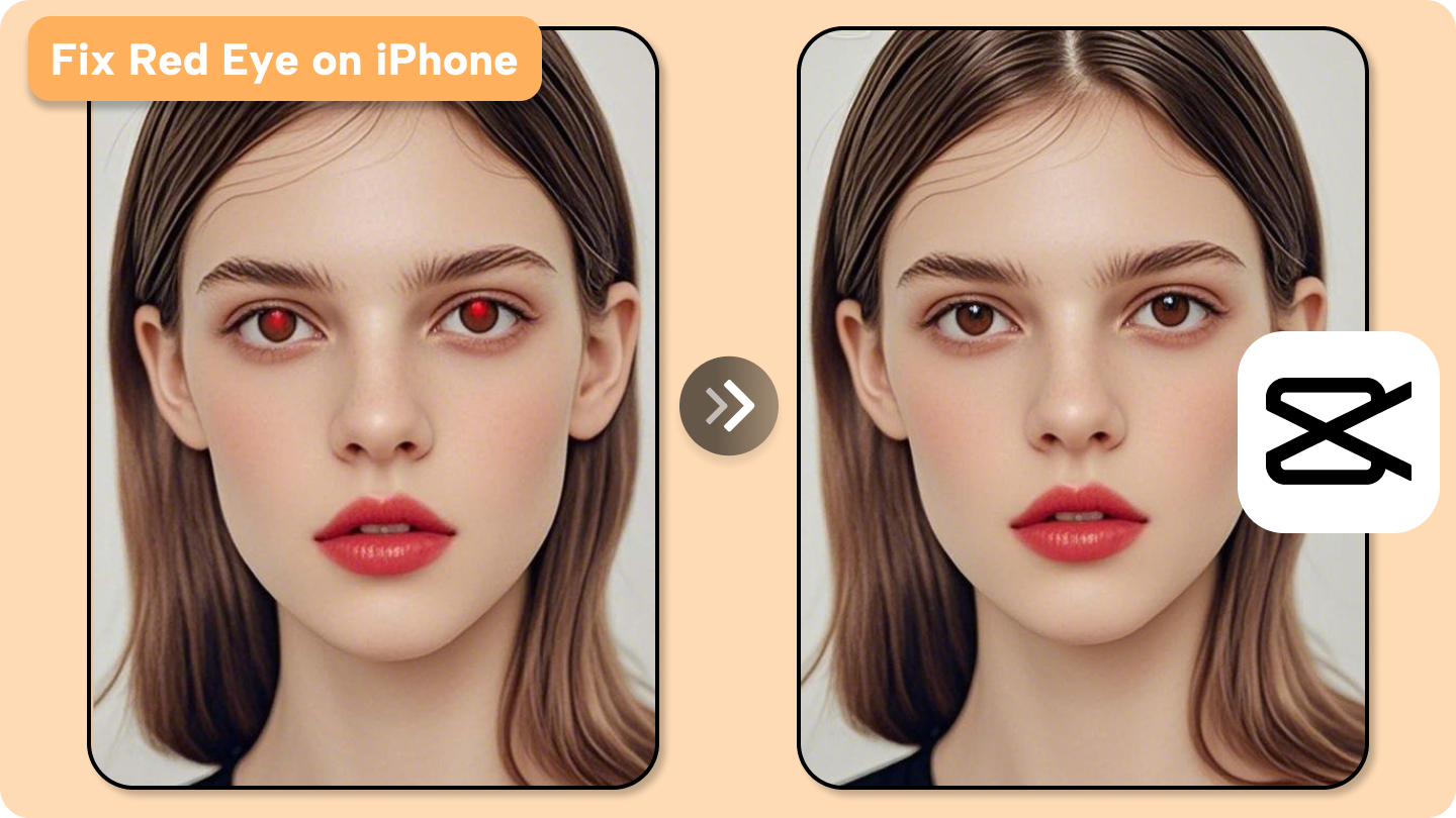 Deshazte del iphone de ojos rojos