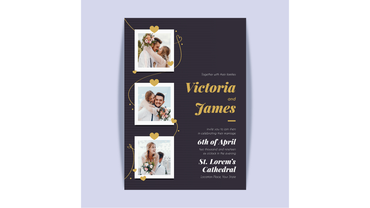 Invitations with photo montages
