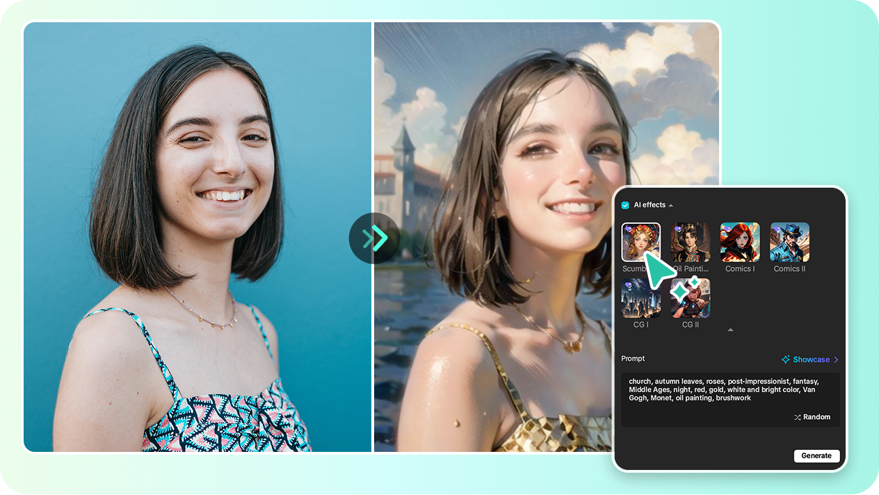 Make your picture a cartoon in one click