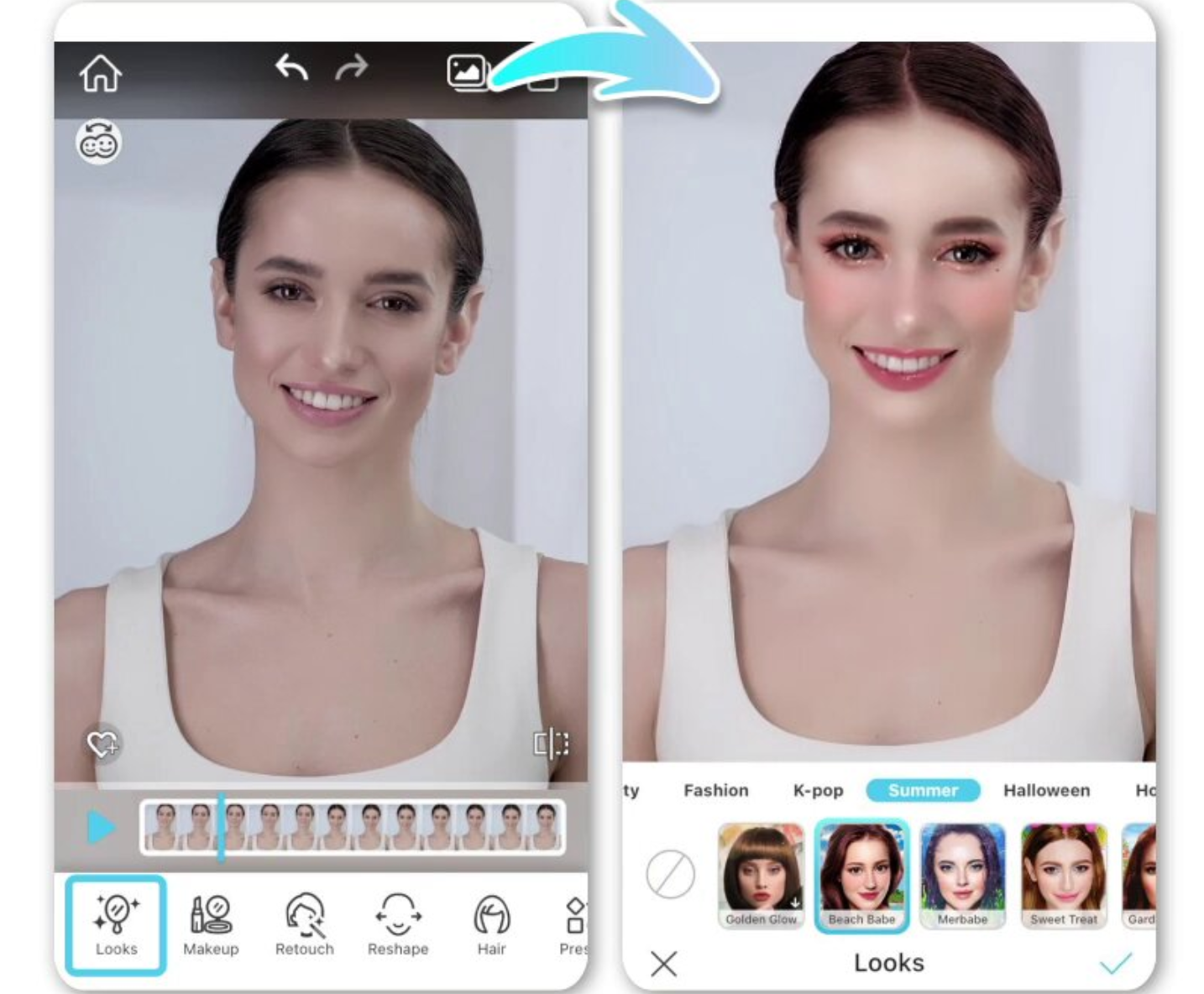YouCam Makeup    - makeup AI software