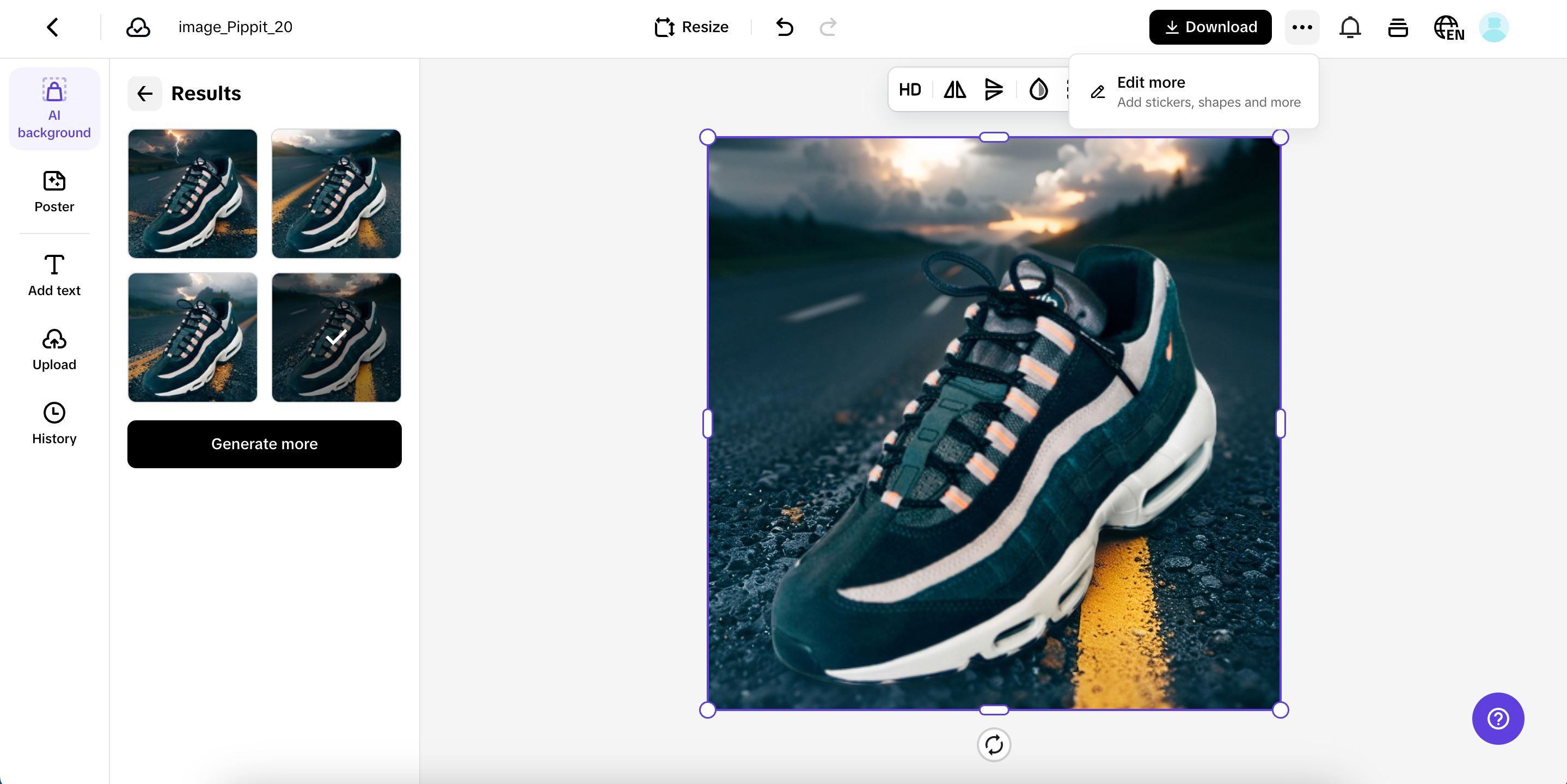 Edit your product image