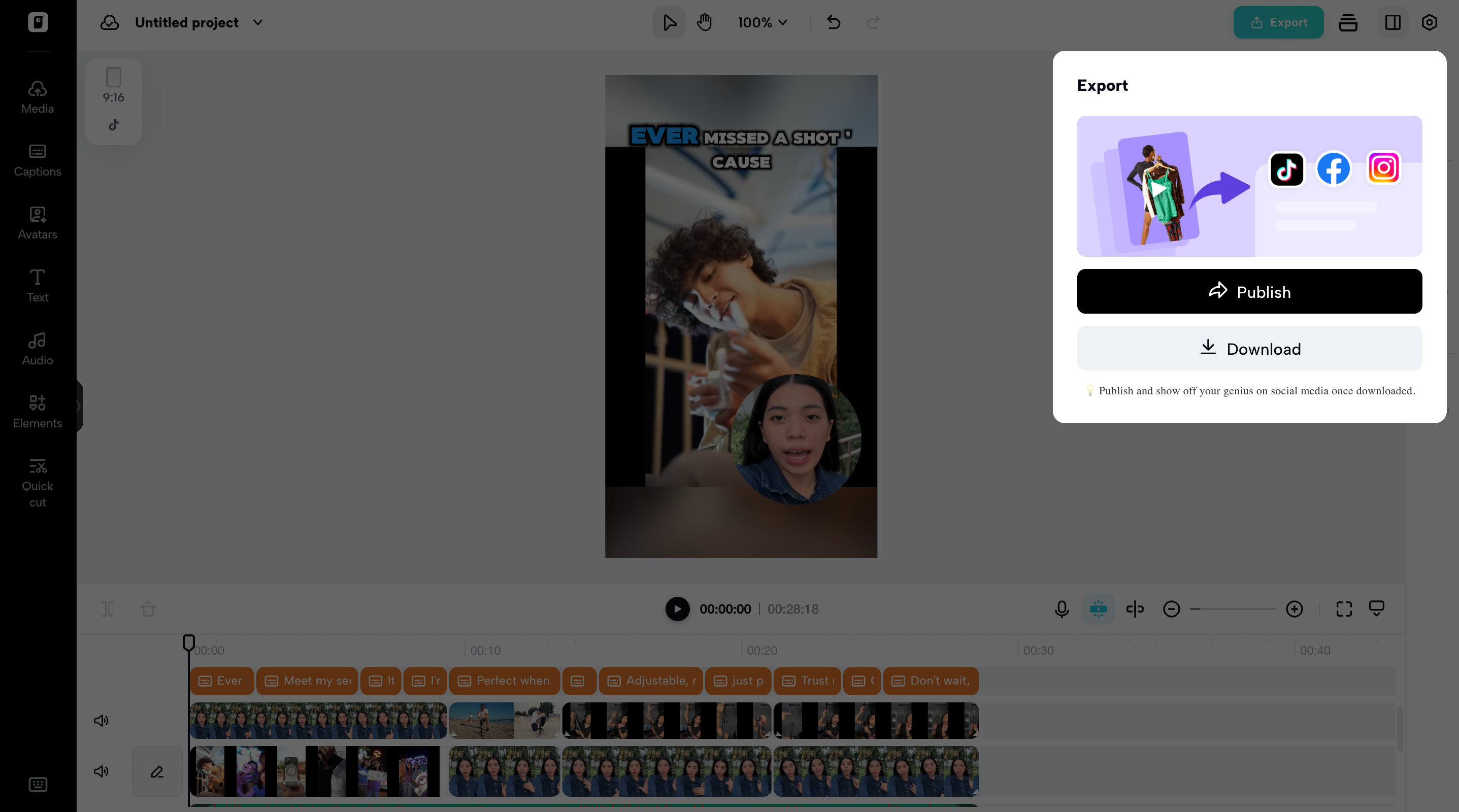 Export your video