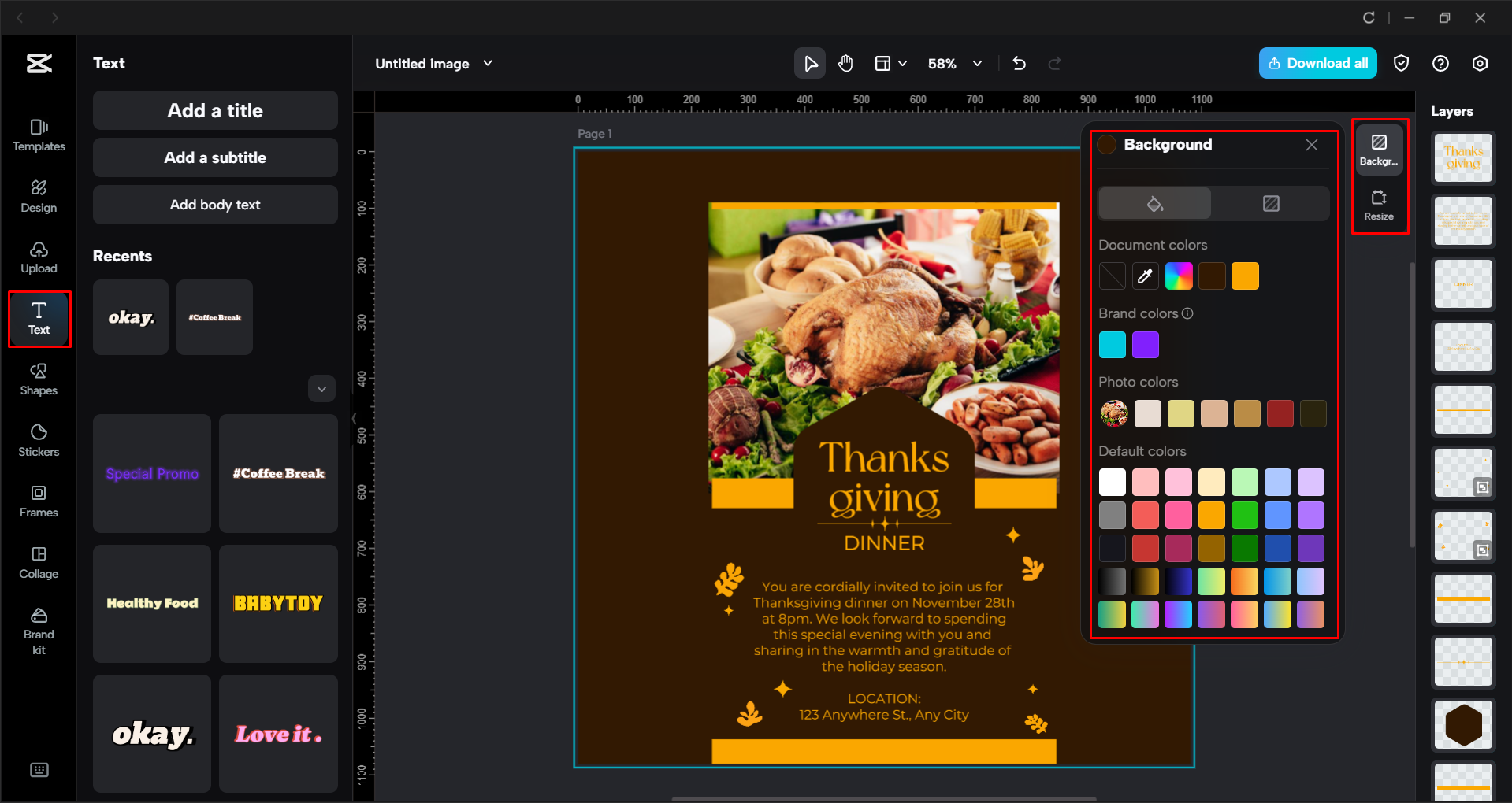 Anpassen des Instagram-Posts im CapCut-Desktop-Videoeditor