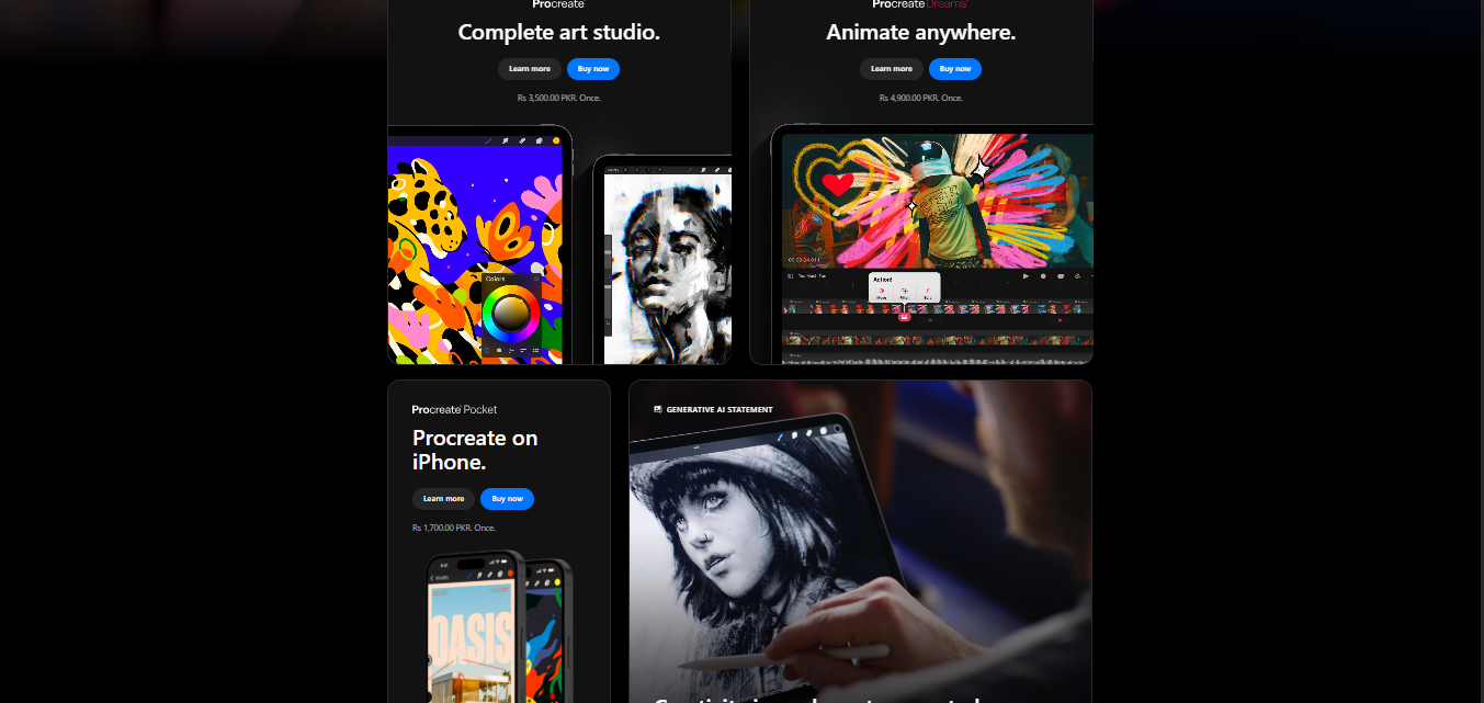 Griglia bento di Procreate