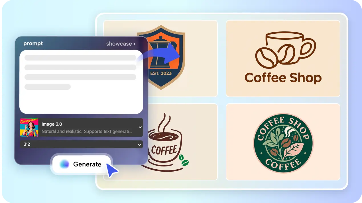 Criar logo com IA do CapCut