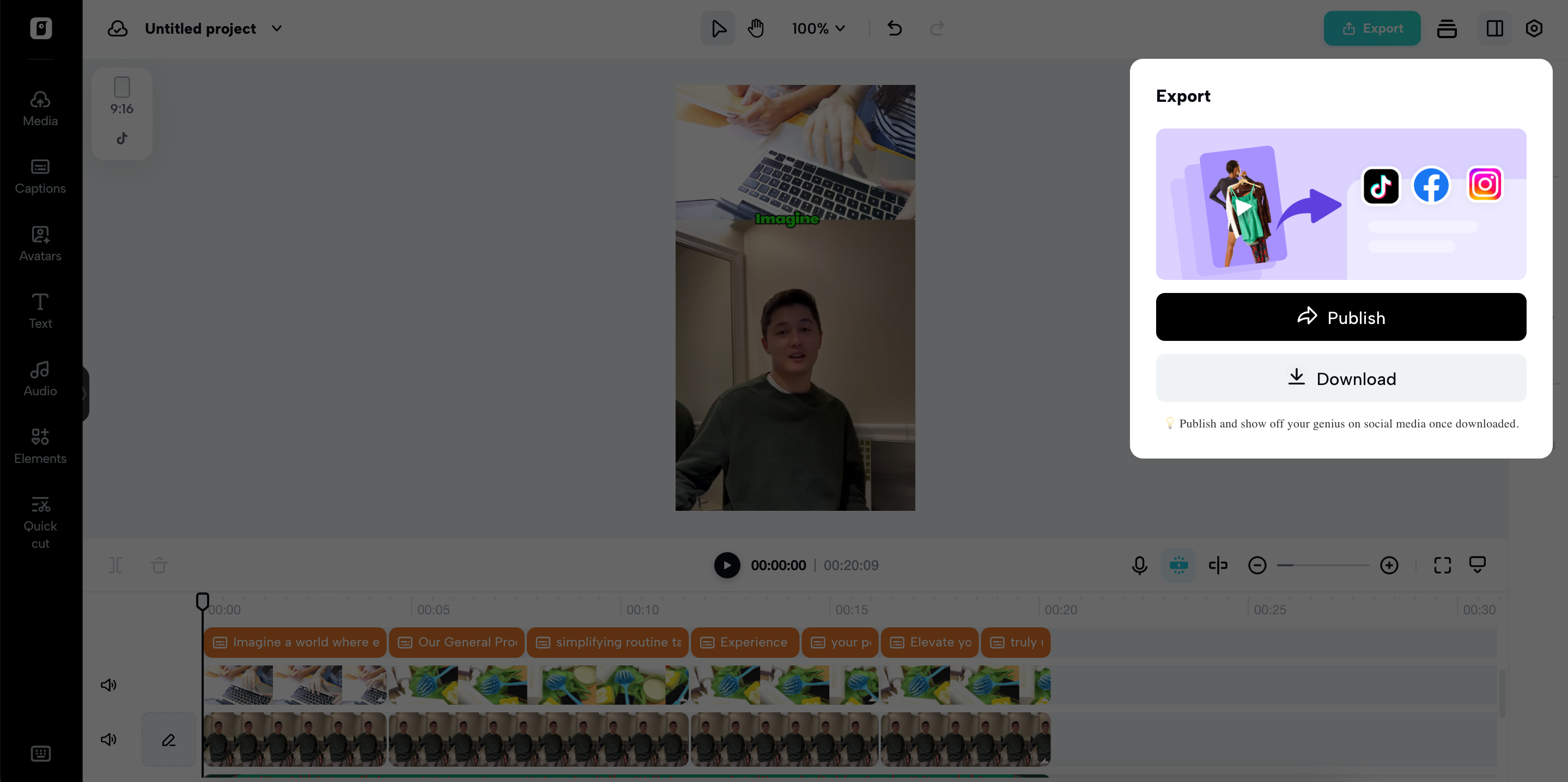 Export your video