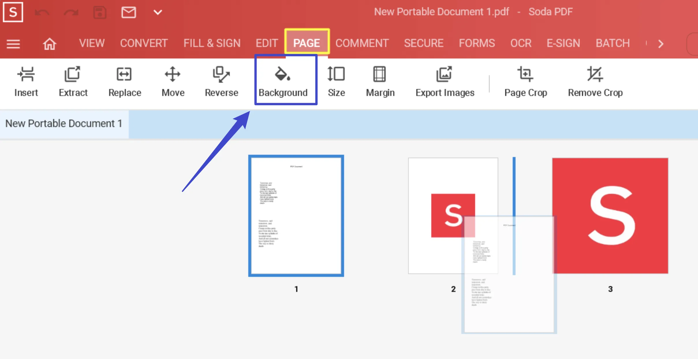מסיר הרקע של Soda PDF