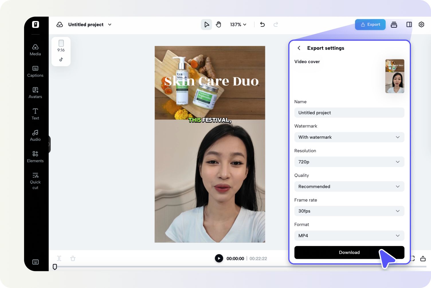 Export your video