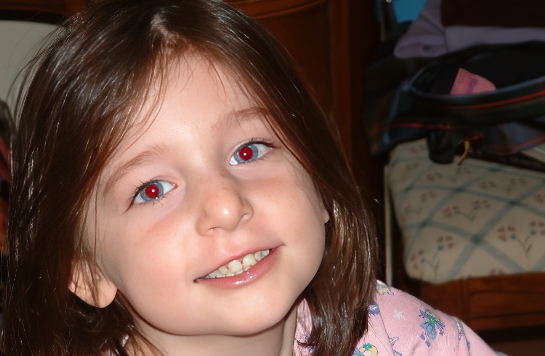 Ojos rojos en fotos