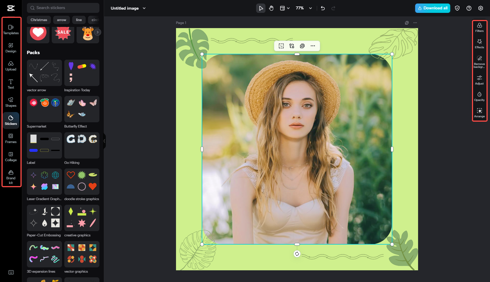 プロフィール写真をカスタマイズする