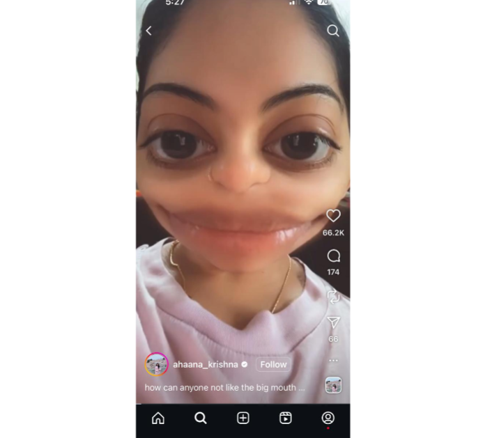 Filtro Boca Grande do Instagram