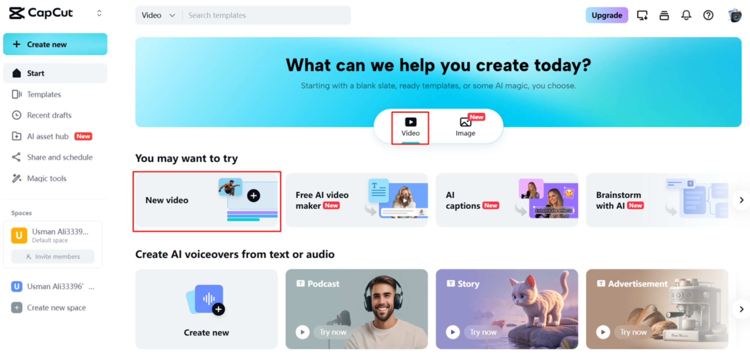 Importando um GIF para o CapCut Web
