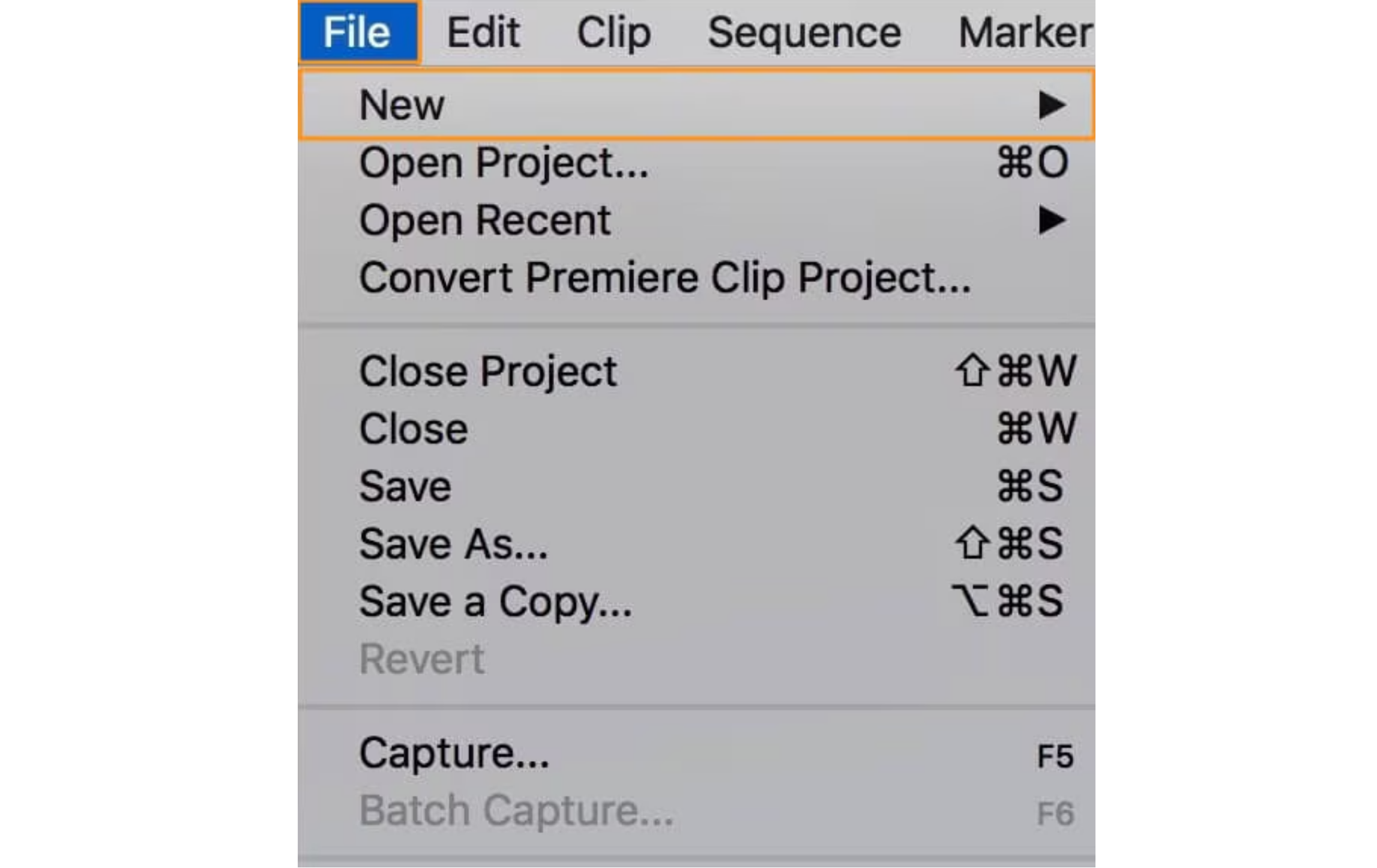 Creare un nuovo progetto in Adobe Premiere Pro