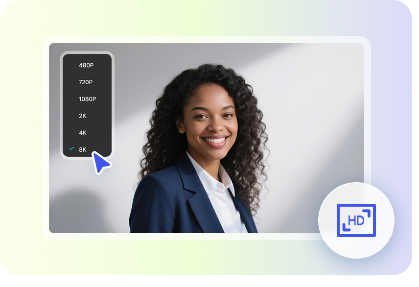 Export sharp, high-resolution headshots from CapCut's AI tool