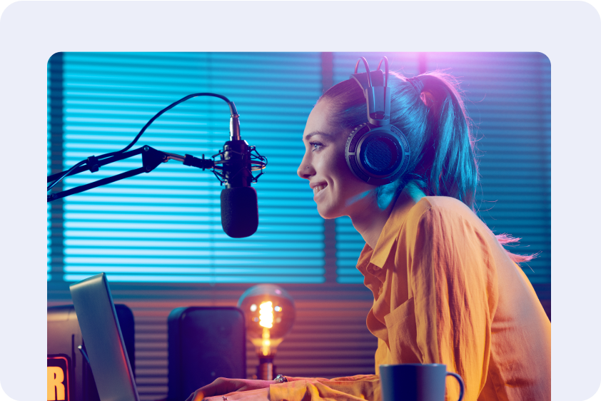 Video podcasts making with CapCut