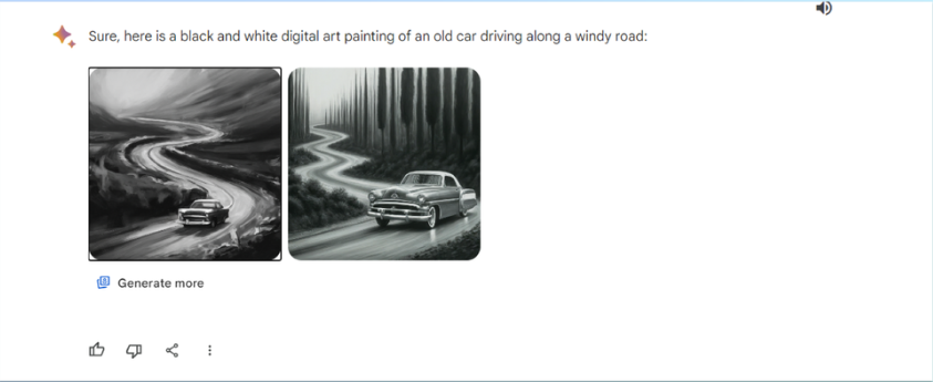 Applying different color schemes to an image in Gemini
