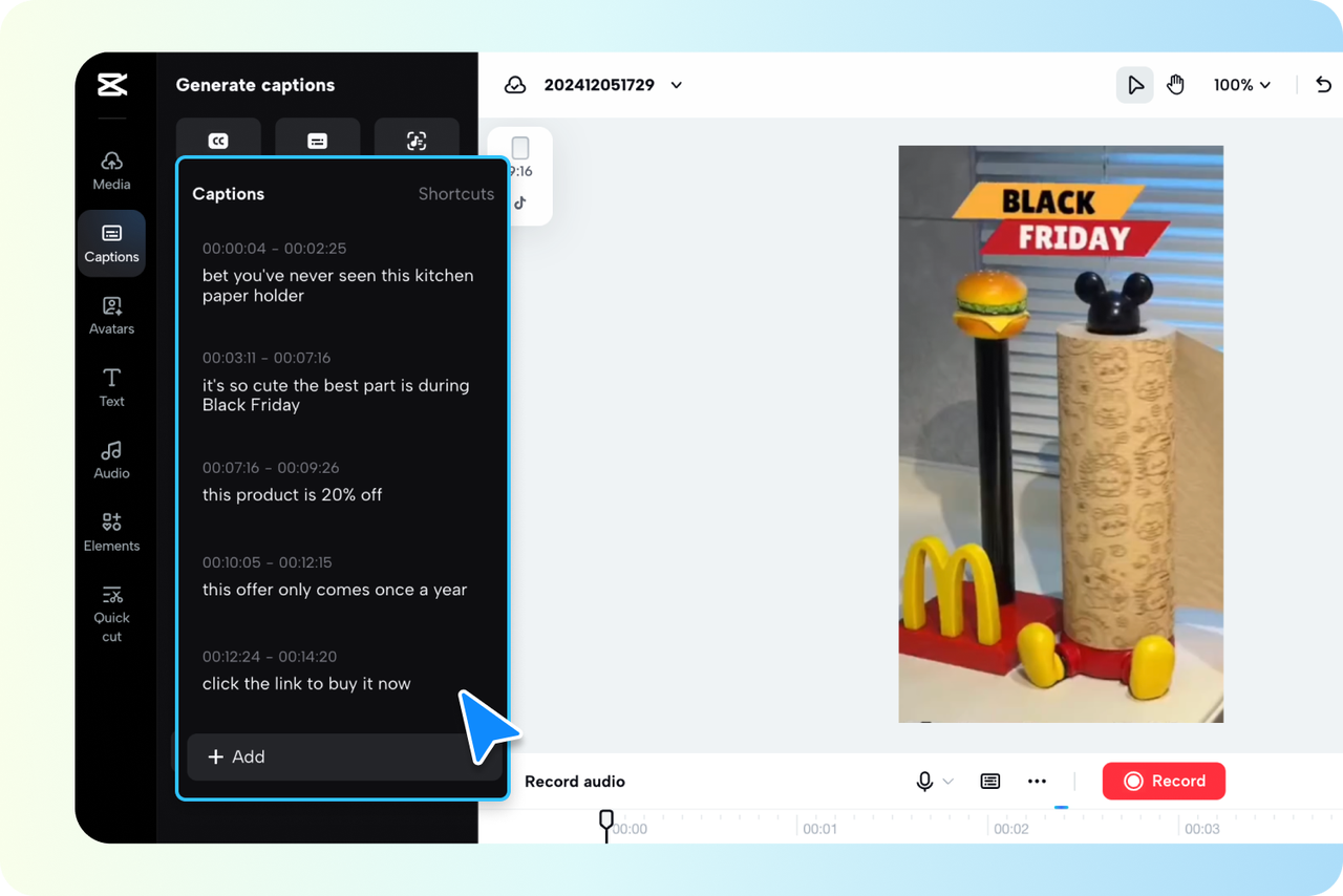 Pippit AI video language translator