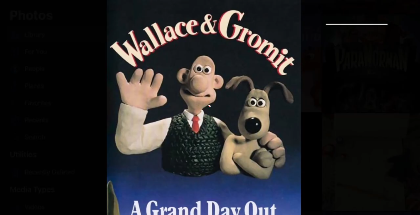 Wallace and Gromit in A Grand Day Out claymation